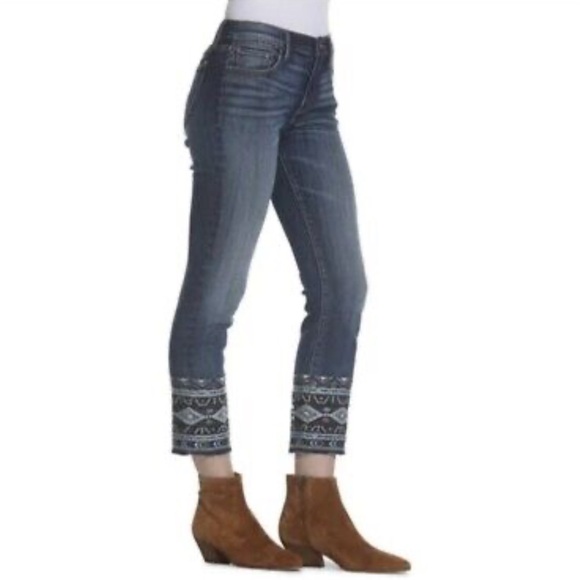 DRIFTWOOD Denim - Driftwood Colette Crop Jeans Embroidered Studded Bohemian BOHO